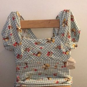 Altar'd State mini dress old fashioned pattern